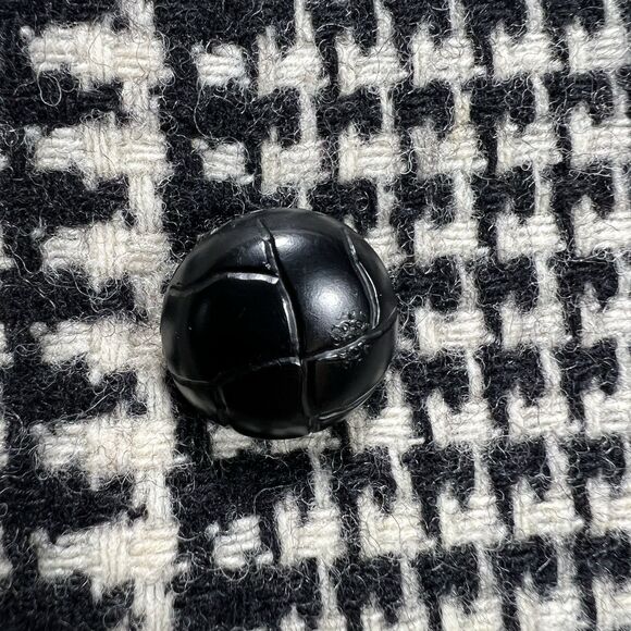 VTG Macy’s Little Shops Houndstooth Cropped Blazer Jacket Wool Tweed 60s Mod USA - Picture 6 of 11